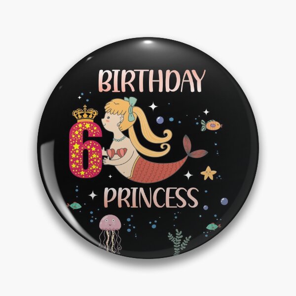 Item preview, 6th Birthday Mermaid 6 Years Girl designed and sold by Ibu83.