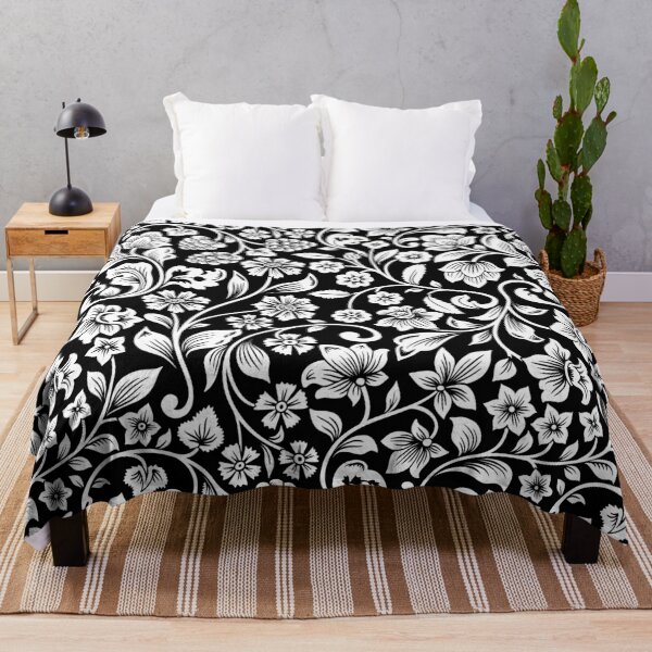 Item preview, Black and white Flower/ plant Pattern/ artwork designed and sold by Danny Blaze.