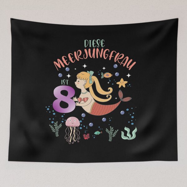 Item preview, 8th Birthday Mermaid 8 Years Gift Idea designed and sold by Ibu83.