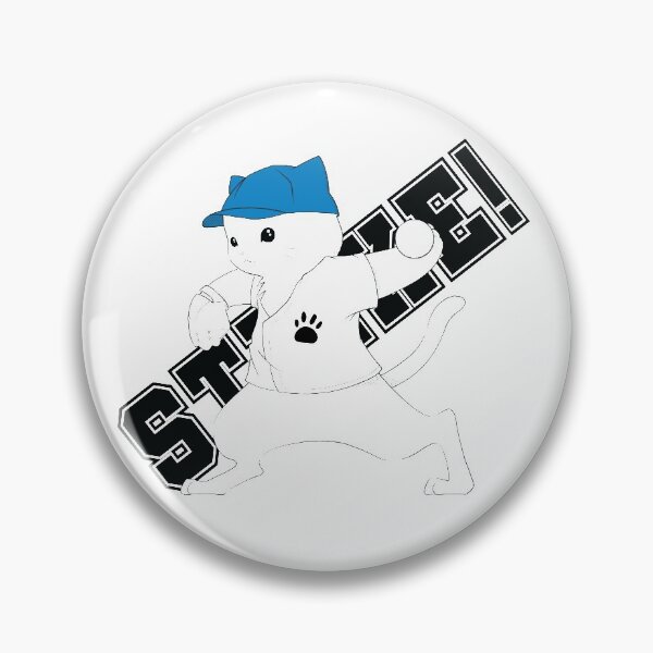 Item preview, Baseball Pitcher Cat (Black on White) designed and sold by kittengallery.