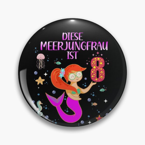 Item preview, 8th Birthday Mermaid 8 Years Girl designed and sold by Ibu83.