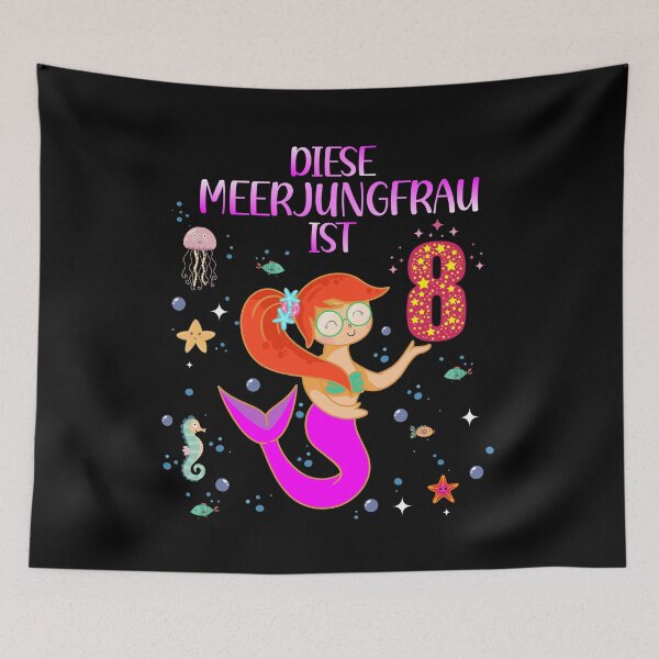 Item preview, 8th Birthday Mermaid 8 Years Girl designed and sold by Ibu83.