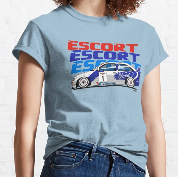 Kids Car T-Shirt I don`t snore I dream I`m a COSSIE Escort RS Classic Retro Wh 