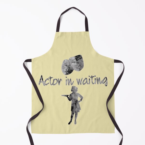 Item preview, Actor In Waiting (female) waiter waitron server diner worker designed and sold by SolidEarthArt.