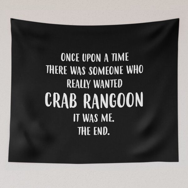 Item preview, Funny Chinese Food Crab Rangoon print designed and sold by jakehughes2015.