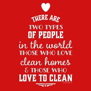 Artwork thumbnail, Two Types of People, Housekeeper Appreciation, Cleaning Lady Design by SavvyCleaner
