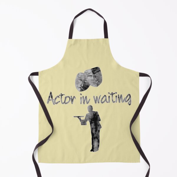 Item preview, Actor In Waiting (male) waiter waitron server diner worker designed and sold by SolidEarthArt.