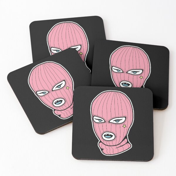 Item preview, Pink ski mask designed and sold by BubbleMerchON.