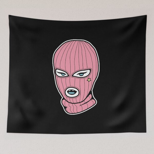 Item preview, Pink ski mask designed and sold by BubbleMerchON.