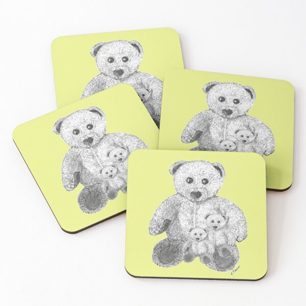 Item preview,  Three Little Bears, Mummy and Babies, Teddy Bears, hand painted. Design 4 designed and sold by Jennifer Morcom.