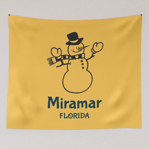 Item preview, Miramar Florida Snowman designed and sold by Taumaturgo.