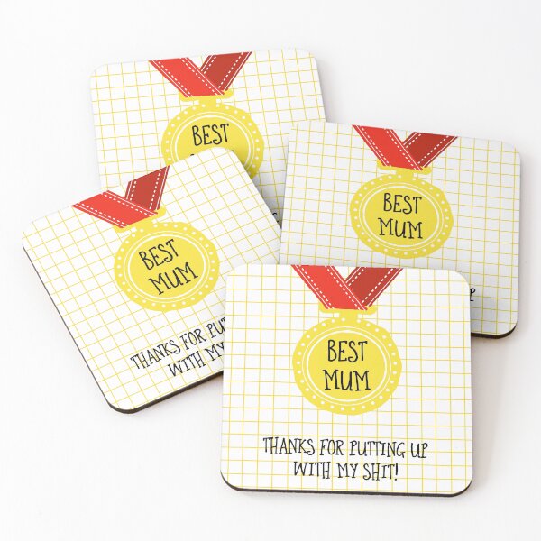 Item preview, Mum Medal - Thanks For Putting Up With My Shit designed and sold by Adam Regester.