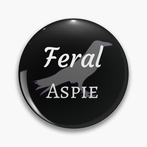 Item preview, Feral Aspie (Raven) designed and sold by GladBlackLamb.