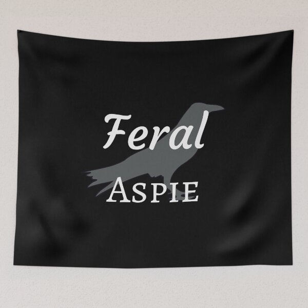 Item preview, Feral Aspie (Raven) designed and sold by GladBlackLamb.