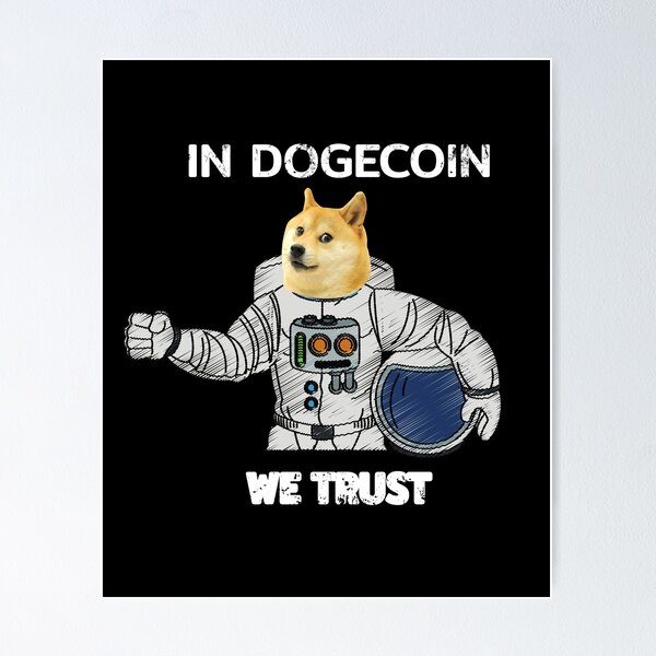 Artikel-Vorschau von In Dogecoin vertrauen wir, Dogecoin Geschenk, designt und verkauft von Sujitra  Romyen.