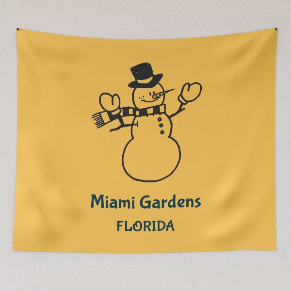 Item preview, Miami Gardens Florida Snowman designed and sold by Taumaturgo.