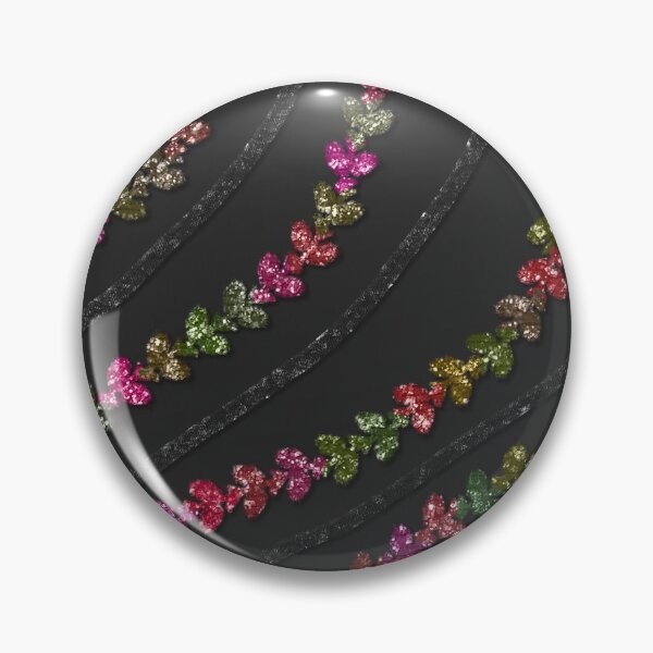 Item preview, Glittery Colorful Vines With  Black Glitzy Gauzy Ornaments designed and sold by Octavia Soldani.