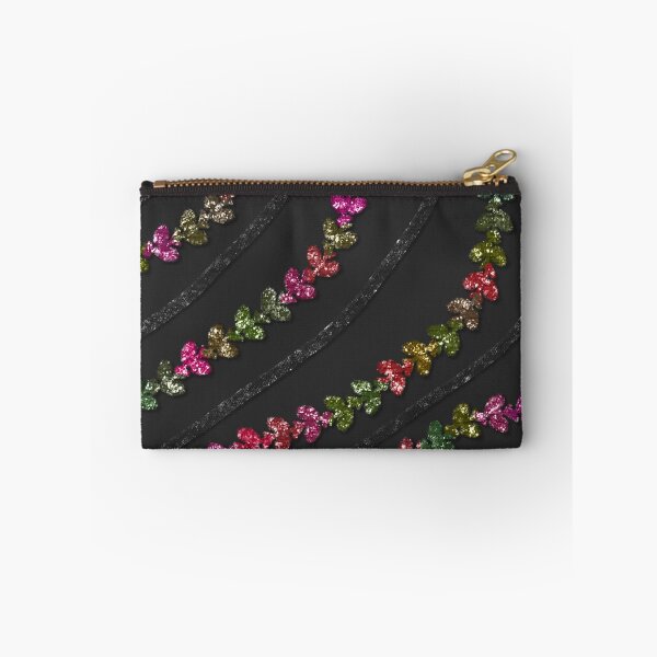 Item preview, Glittery Colorful Vines With  Black Glitzy Gauzy Ornaments designed and sold by Octavia Soldani.