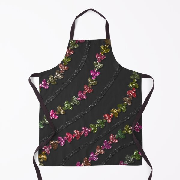 Item preview, Glittery Colorful Vines With  Black Glitzy Gauzy Ornaments designed and sold by Octavia Soldani.