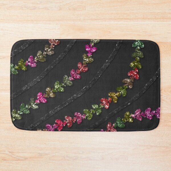 Item preview, Glittery Colorful Vines With  Black Glitzy Gauzy Ornaments designed and sold by Octavia Soldani.