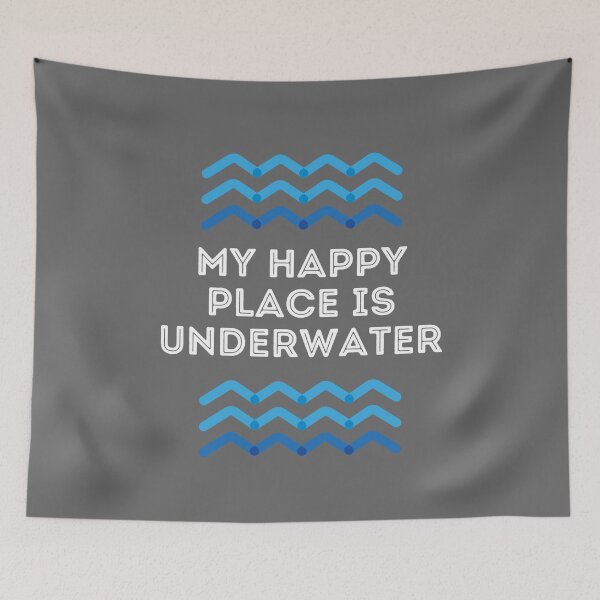 Item preview, My Happy Place Is Underwater designed and sold by StudioAquaLumos.