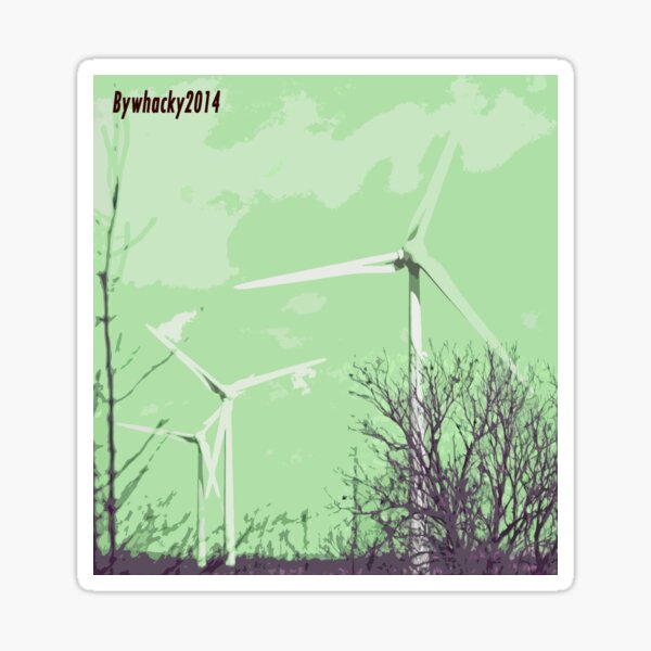 Windmils of Burton by whacky Sticker