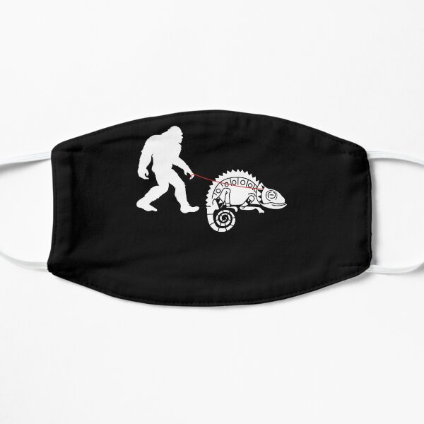 Funny Walking Chameleon Chamaeleon Flat Mask