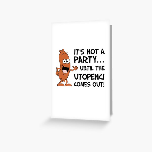 Item preview, Not A Party Until Utopenci Czech designed and sold by jaycartoonist.