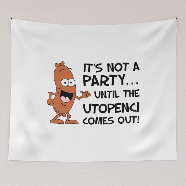Item preview, Not A Party Until Utopenci Czech designed and sold by jaycartoonist.