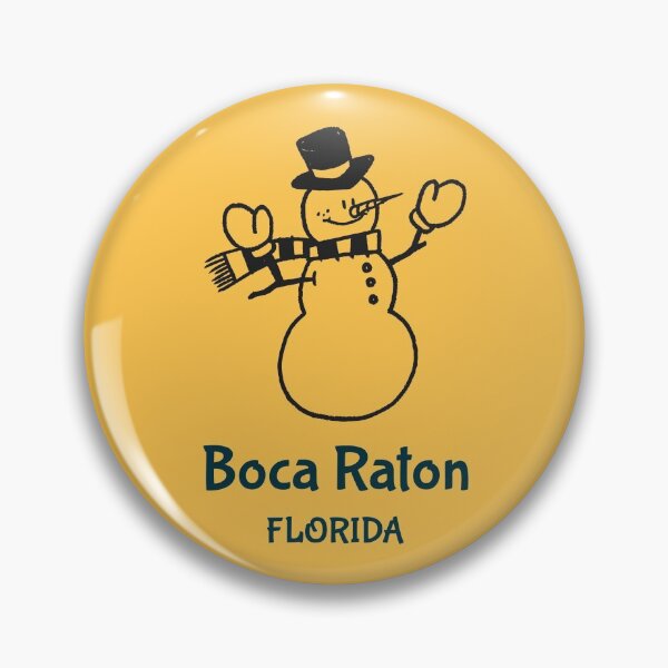 Item preview, Boca Raton Florida Snowman designed and sold by Taumaturgo.