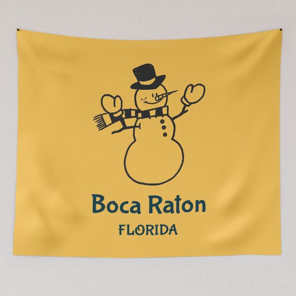 Item preview, Boca Raton Florida Snowman designed and sold by Taumaturgo.