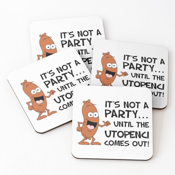 Item preview, Not A Party Until Utopenci Czech designed and sold by jaycartoonist.