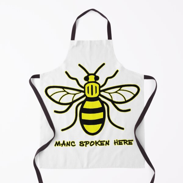 Item preview, Manchester Worker Bee "Manc spoken here" (white background) designed and sold by bravoalpha.
