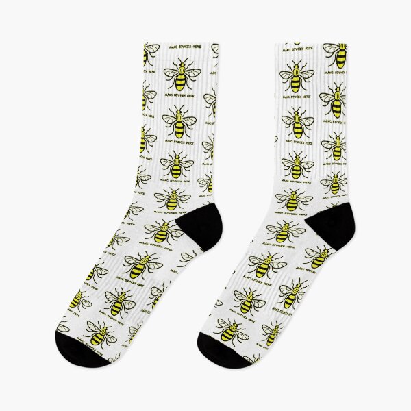 Item preview, Manchester Worker Bee "Manc spoken here" (white background) designed and sold by bravoalpha.