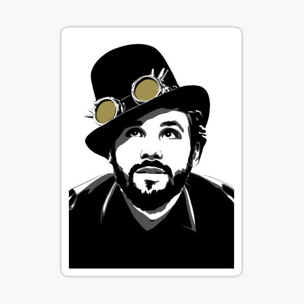 The Hatter Art Sticker