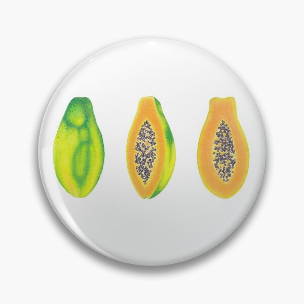 Item preview, Three Papayas - Coloured Pencil Drawing designed and sold by MikkiDashDesign.