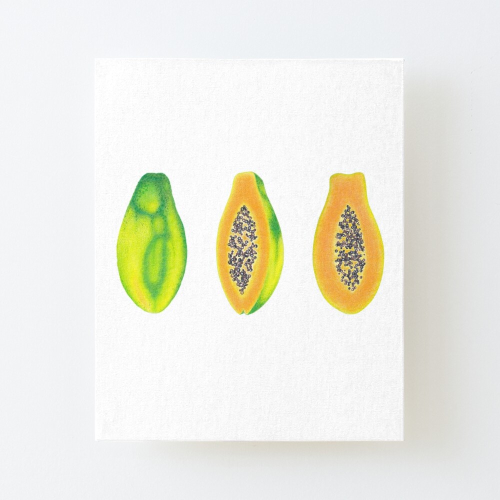 How to paint Papaya, Papaya watercolor Painting - YouTube