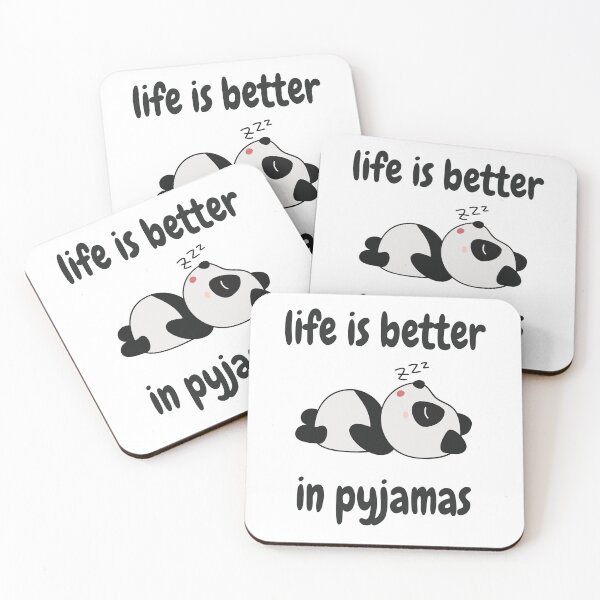 Item preview, Life Is Better In Pyjamas designed and sold by curledup-cat.