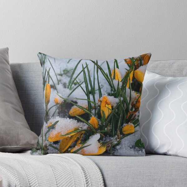 Item preview, Yellow crocuses covered in snow. designed and sold by Violaman.