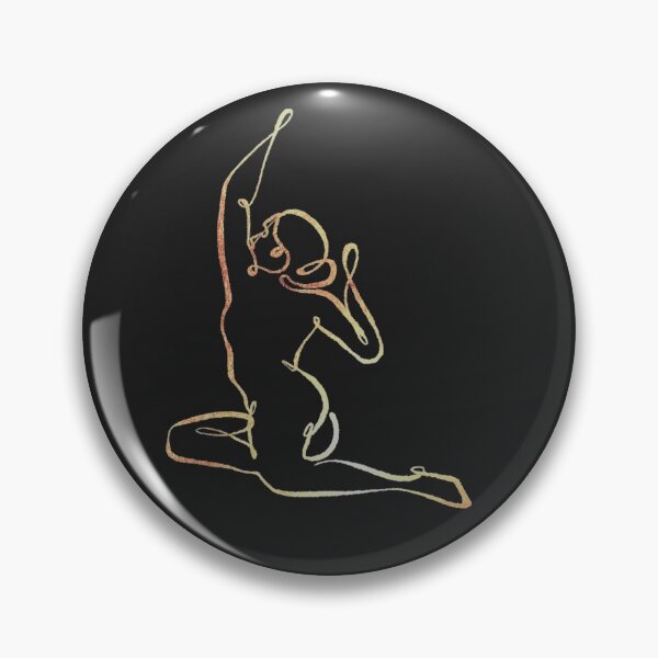 Item preview, Elegant Gold Woman Continuous Lineart designed and sold by Surreptica.
