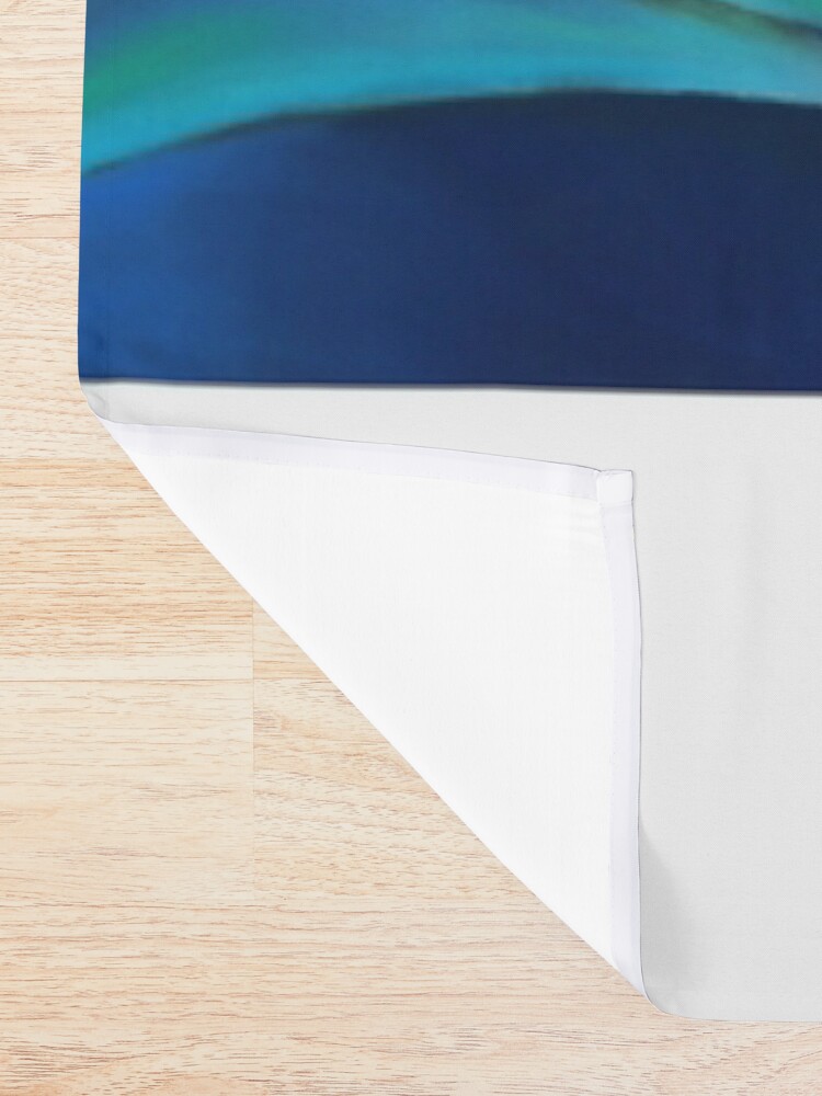 Thumbnail 2 of 5, Shower Curtain, Free Floating Blue Wave Nude - 10-02-21 designed and sold by Corne Akkers.