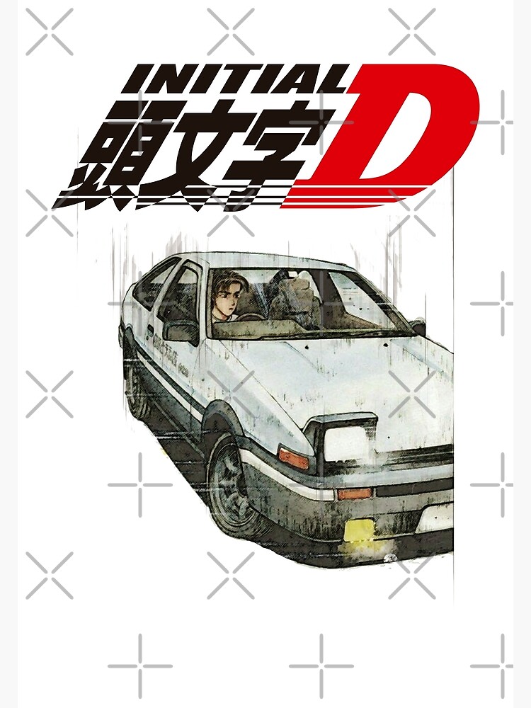 Initial D Anime Takumi Fujiwara Car Poster – Apparel By Enemy