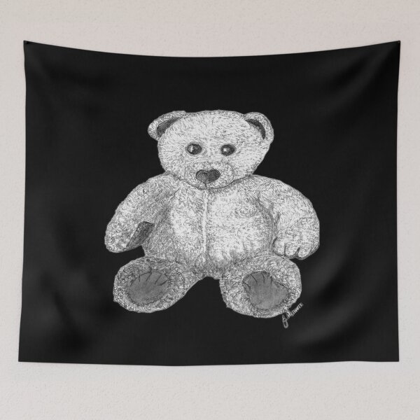 Item preview,  Large fluffy Teddy Bear, hand painted.  designed and sold by Jennifer Morcom.