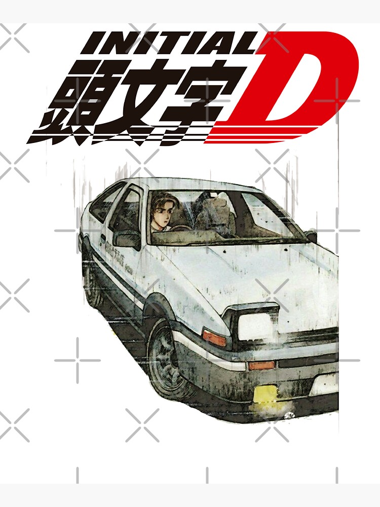 Initial D (Manga) - Takumi Fujiwara & AE86 Double Wall Water Bottle