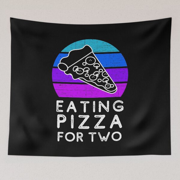 Item preview, Eating Pizza for Two Mother Pregnant Eating Lover of Pizza Baby Maternity designed and sold by Emerg-Apparel.
