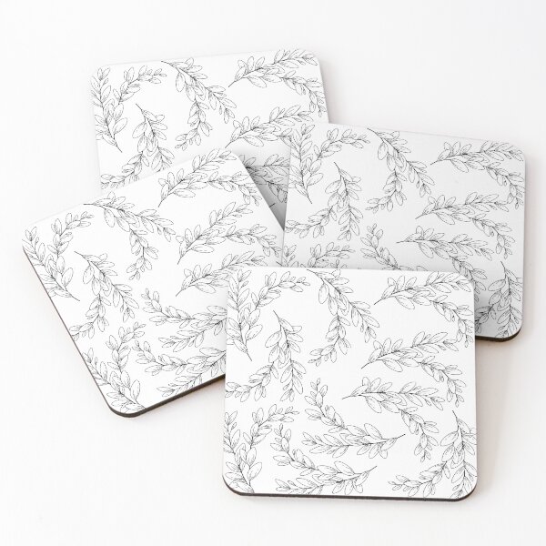 Item preview, foliage pattern white designed and sold by sarahnanziri.