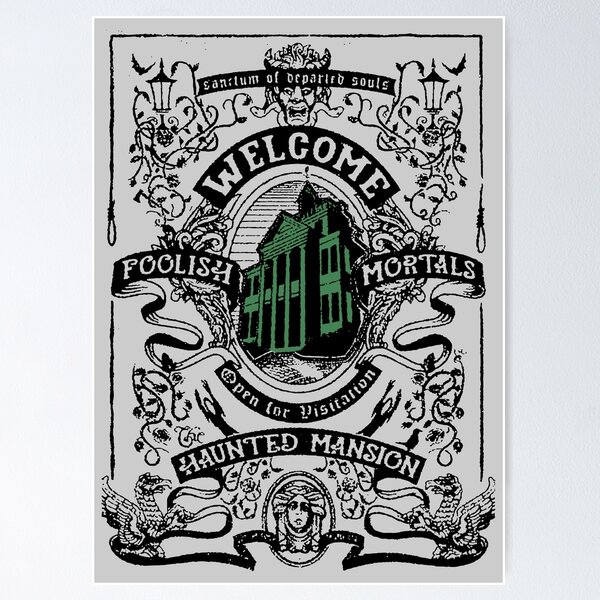 Item preview, Welcome Haunted Mansion designed and sold by zefizuku.