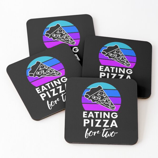 Item preview, Eating Pizza for Two Mother Pregnant Eating Lover of Pizza Baby Maternity designed and sold by Emerg-Apparel.