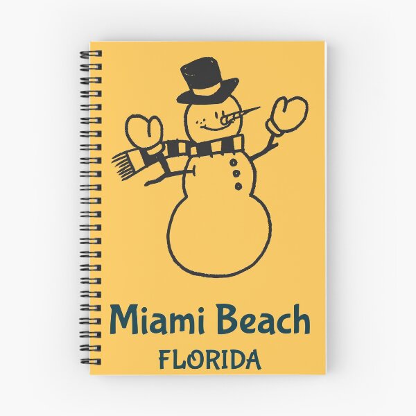 Item preview, Miami Beach Florida Snowman designed and sold by Taumaturgo.