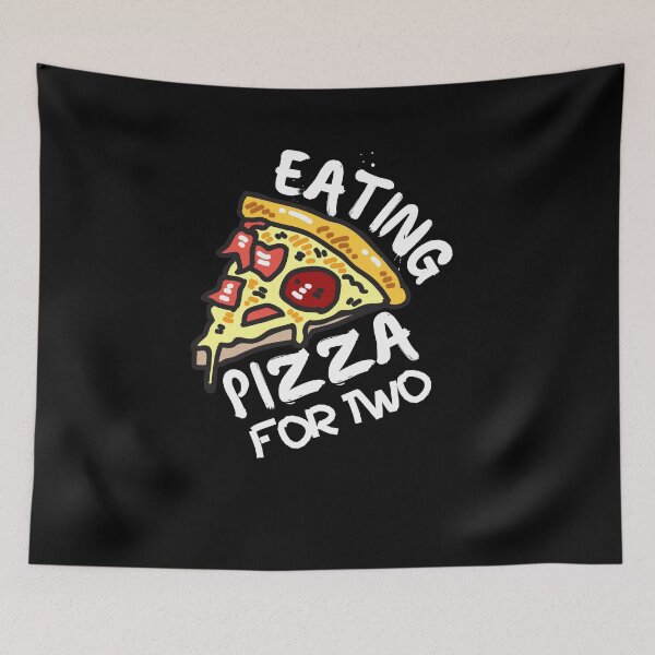 Item preview, Eating Pizza for Two Mother Pregnant Eating Lover of Pizza Baby Maternity designed and sold by Emerg-Apparel.